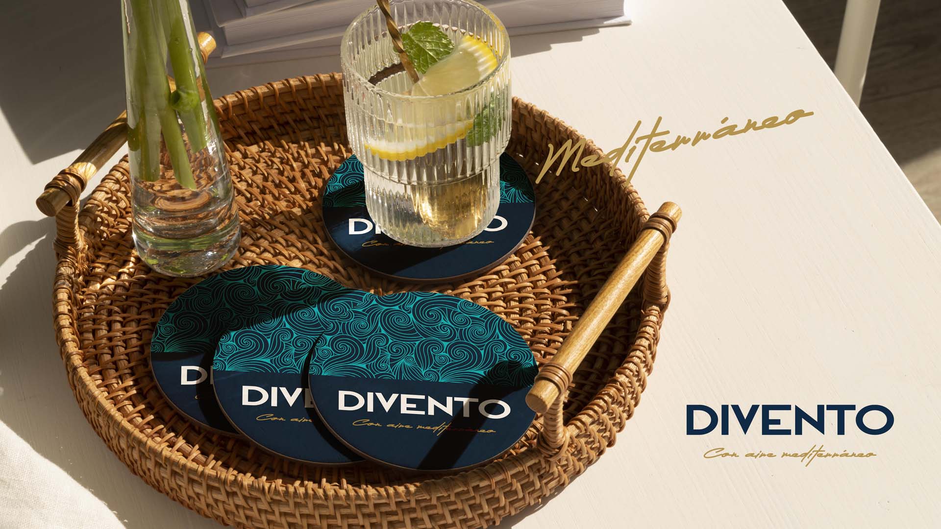 Cocktail y posavasos