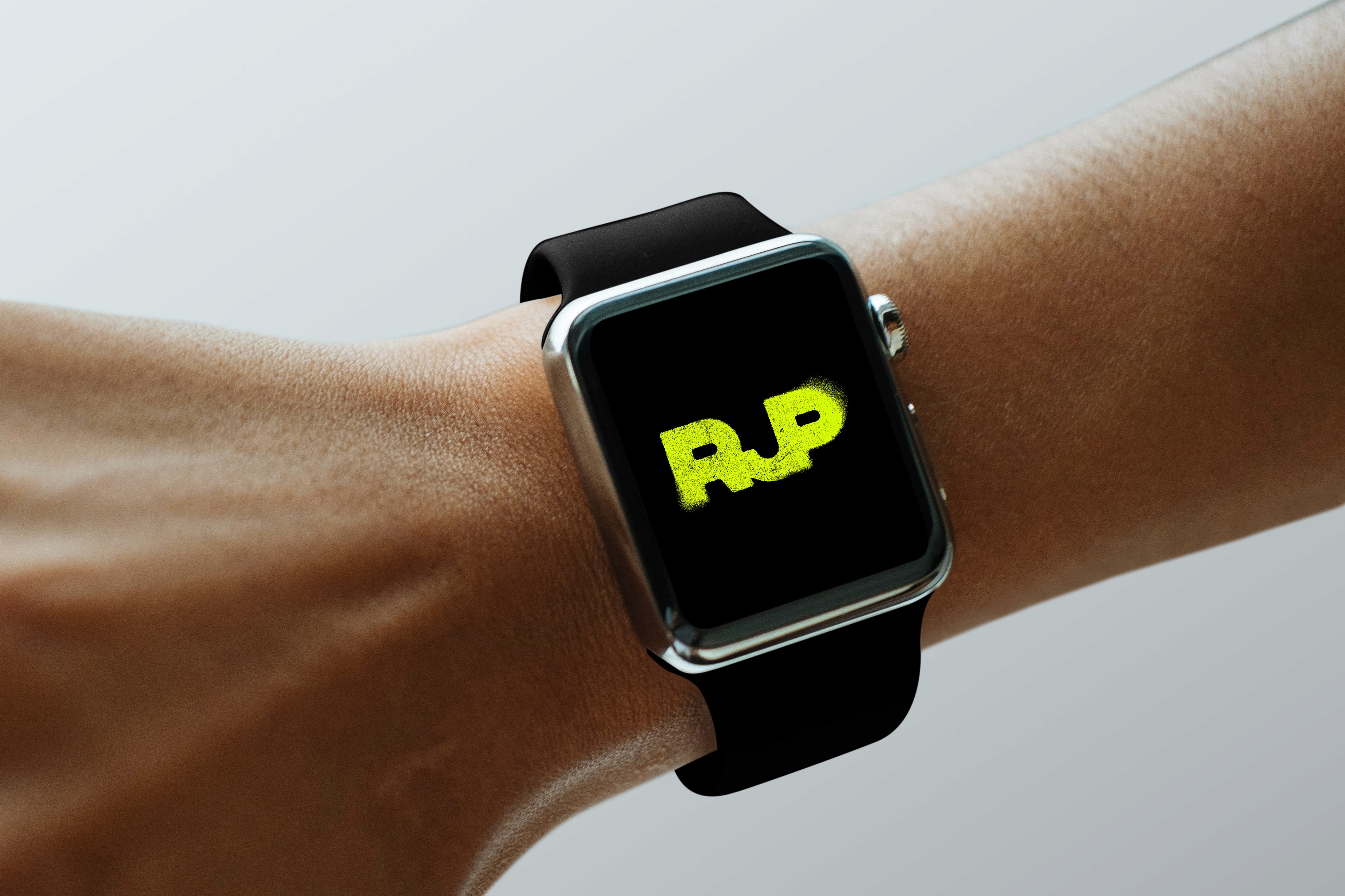 Apple Watch mockup for Bristol-based personal trainer brand