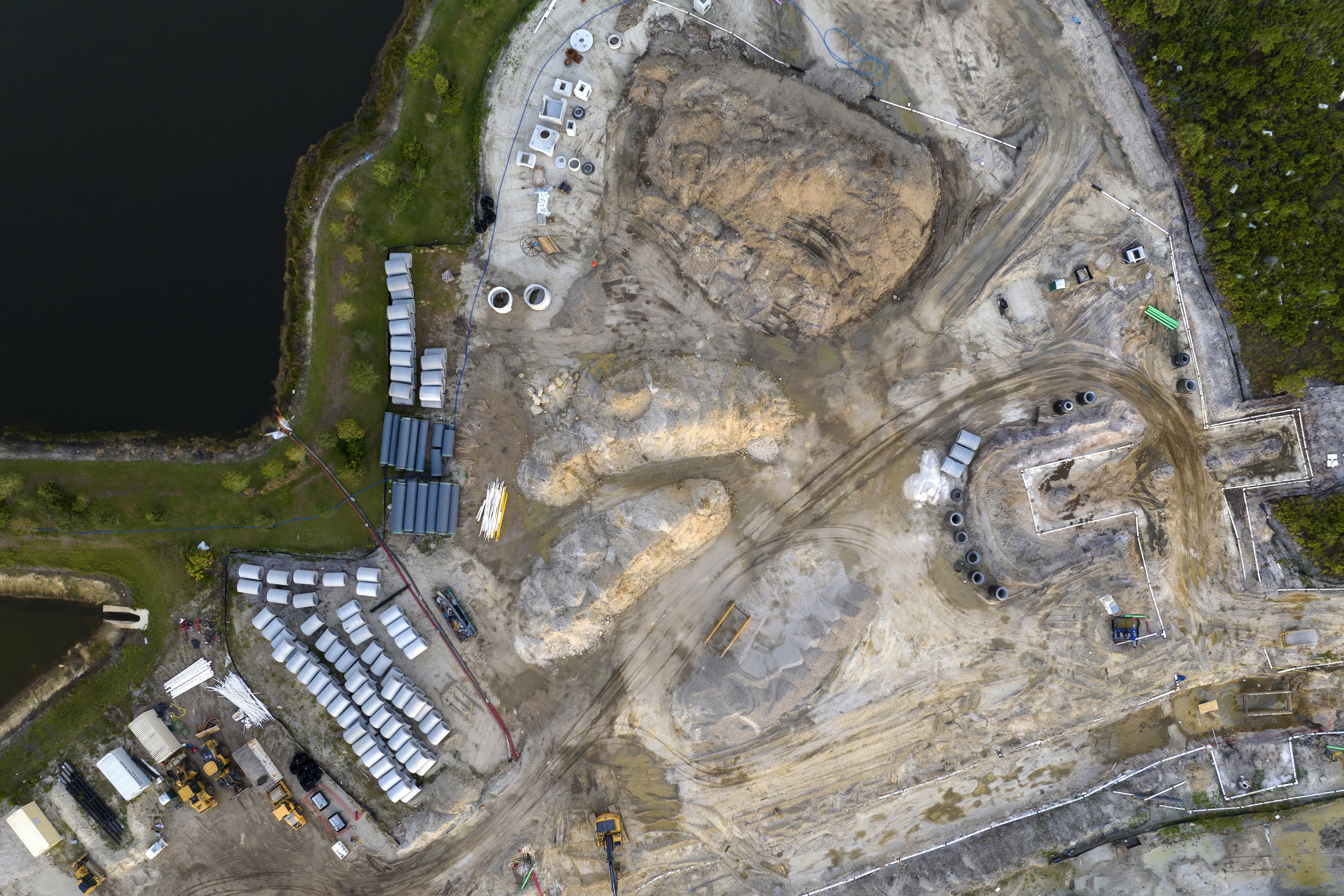 aerial construction site