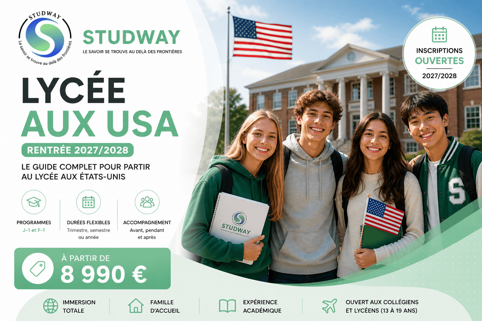 immersion lycee usa studway