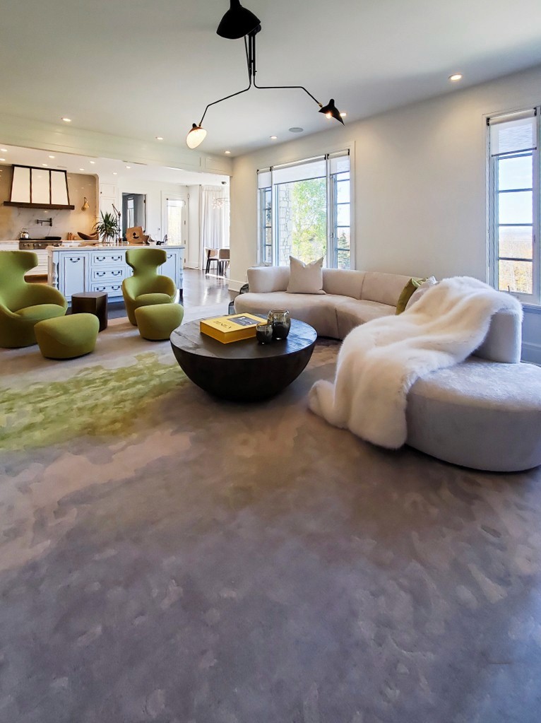 Image of KHD Homes design-build living room interior with modern furniture and layout design elements.