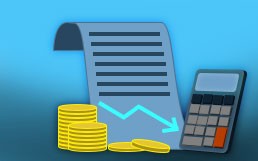 Calculator, and cost sheet to illustrate no overhead cost