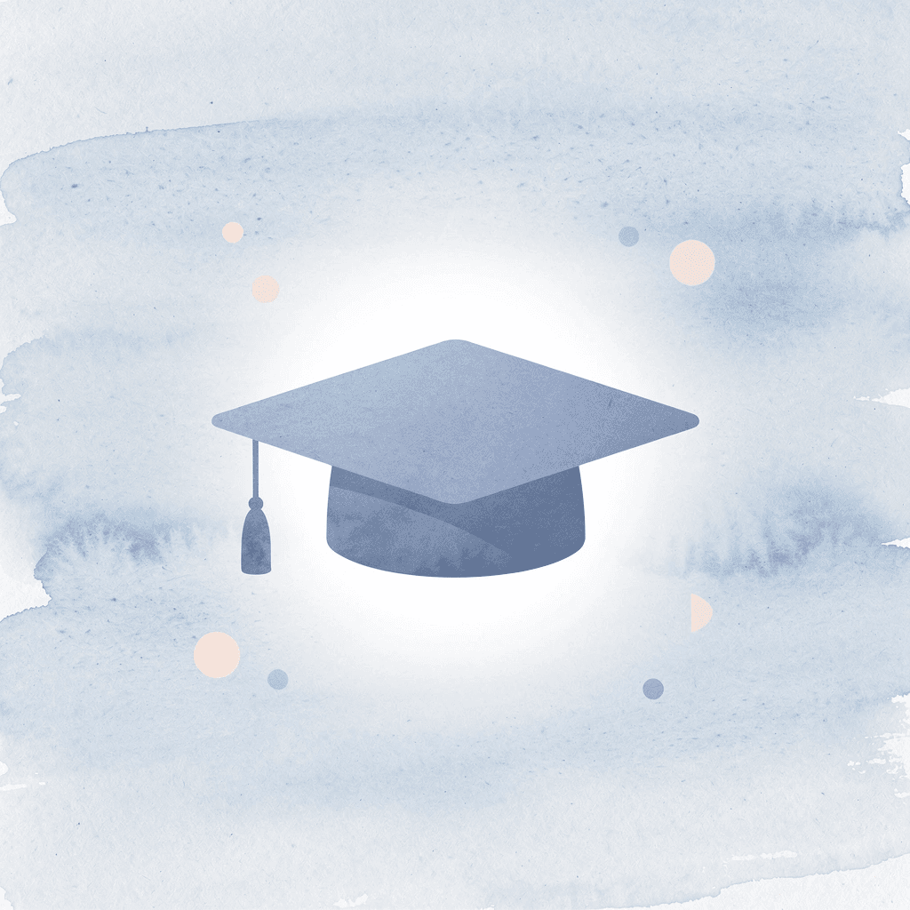  Graduation cap representing first-grade education