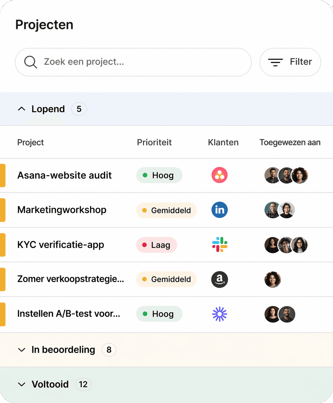 An image of Freelio's project ui