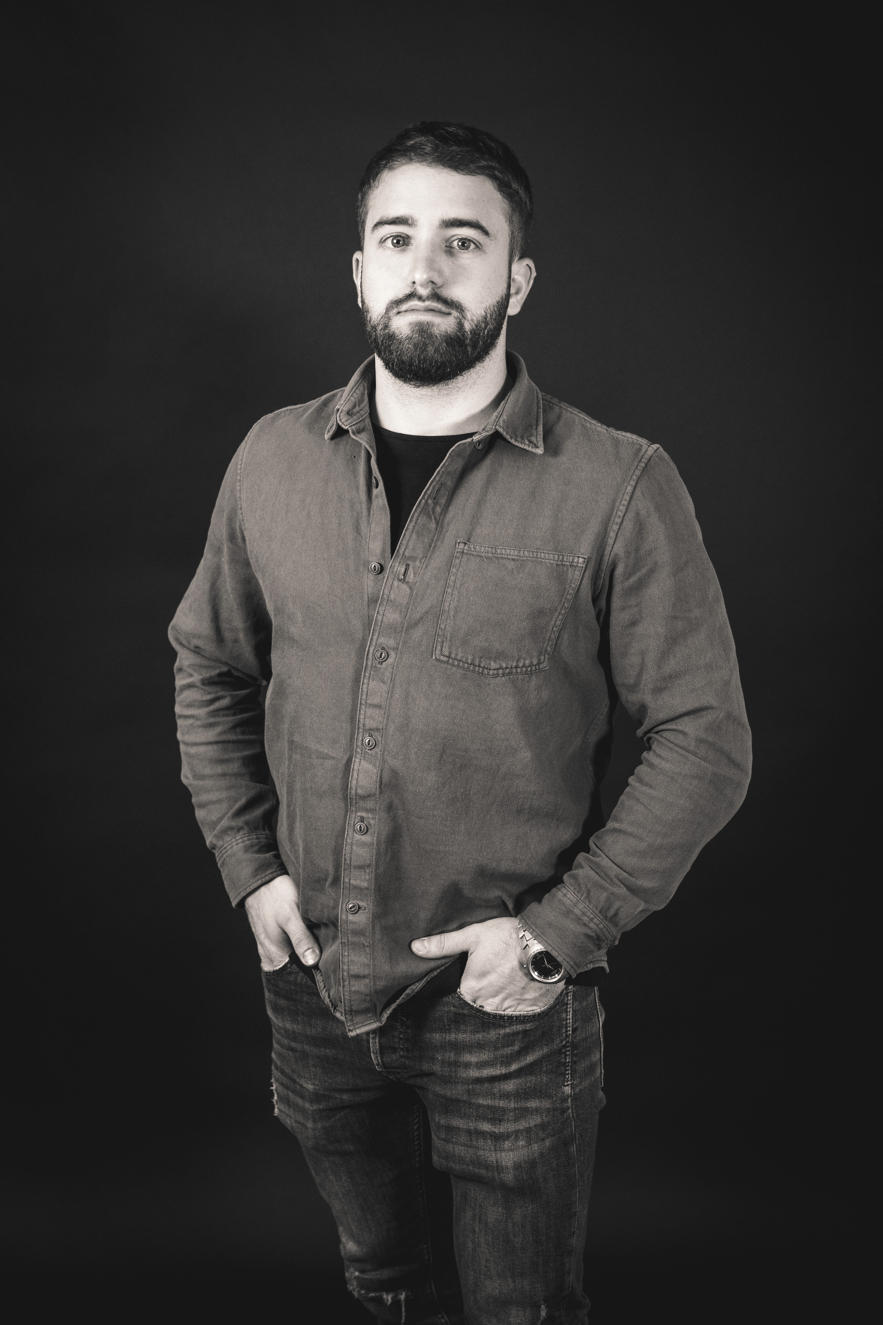 Portrait of portfolio creator – front view