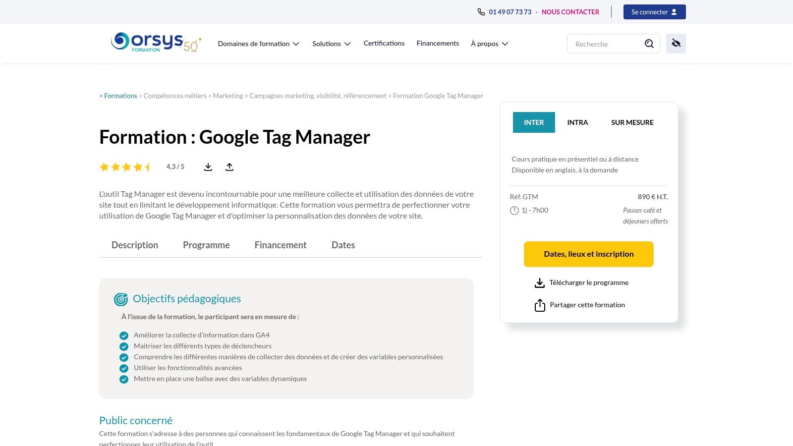 ORSYS : La formation commando d'une journée