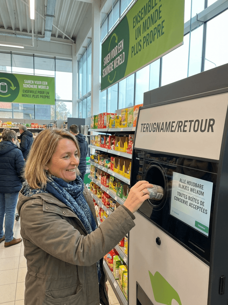 A desk with a laptop and an employee badge laying on top of it.