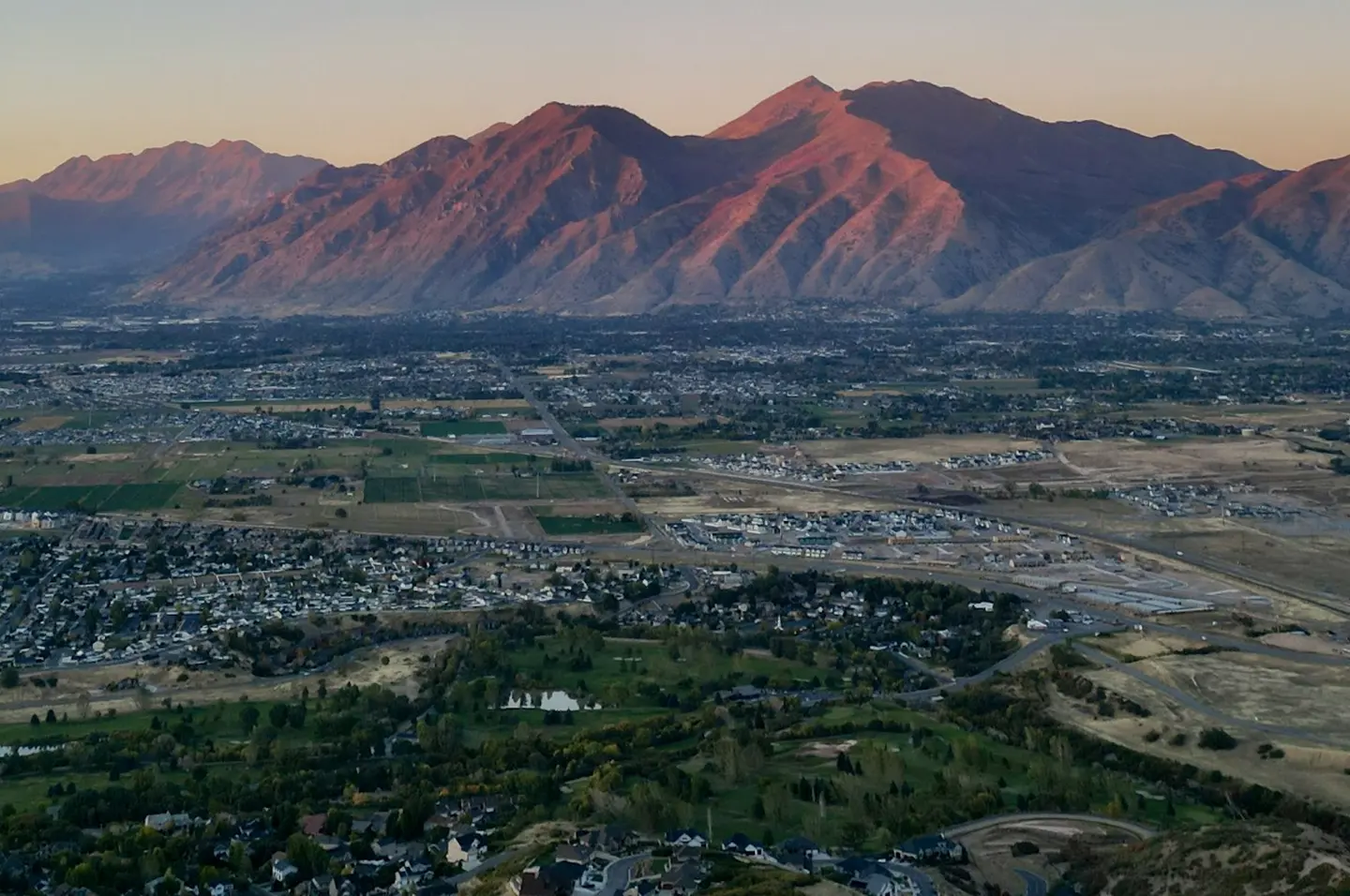 Ogden city and mountains