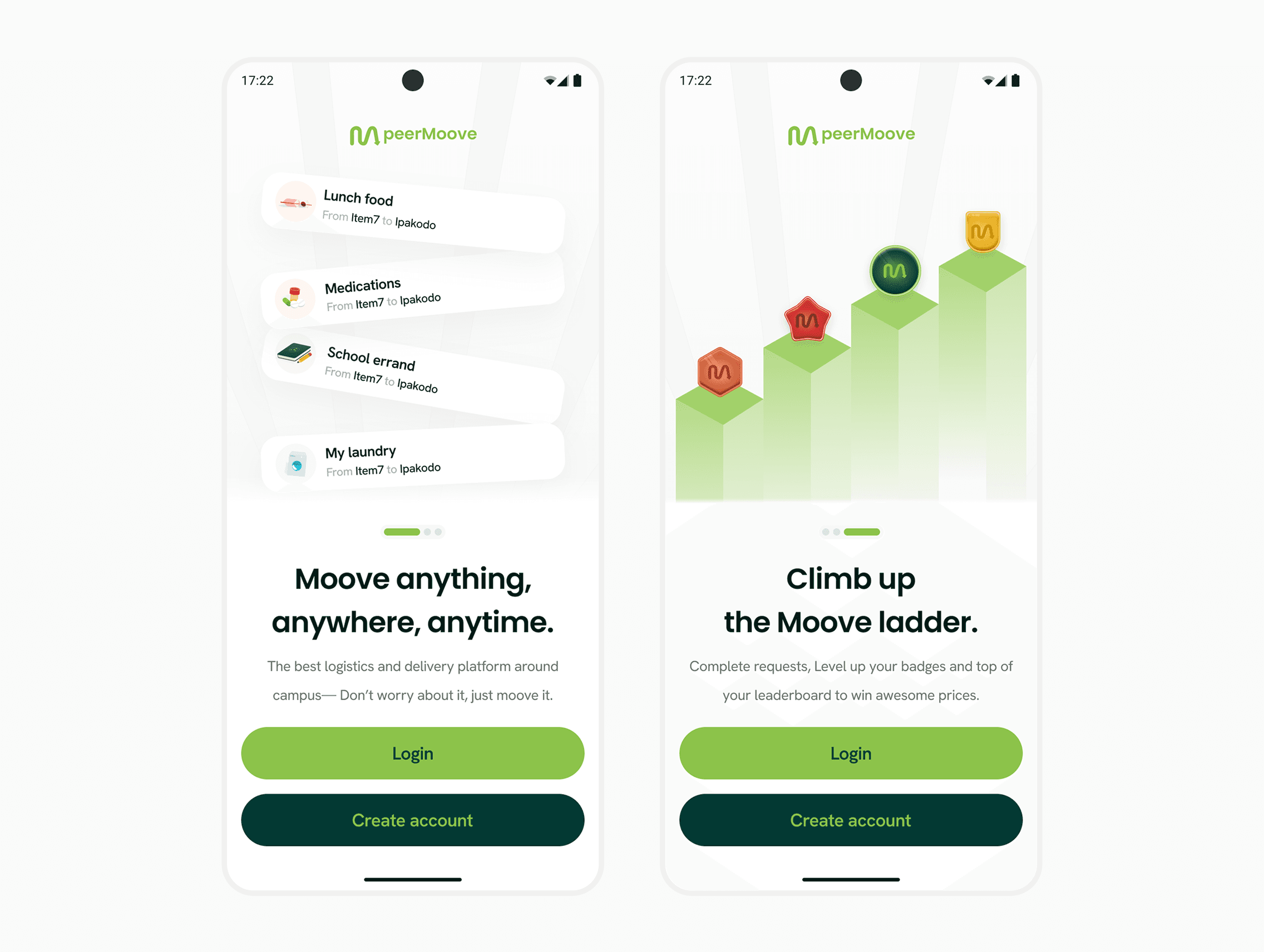 Snapshot of UI screen