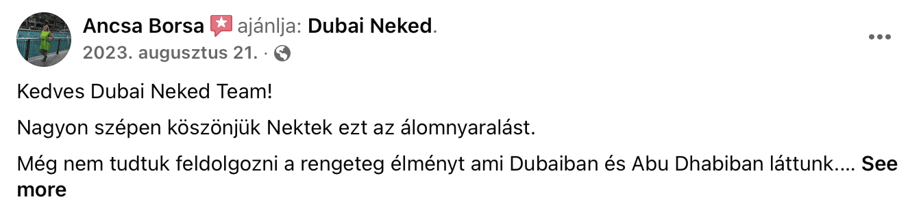 dubai utazás dubaineked vélemények