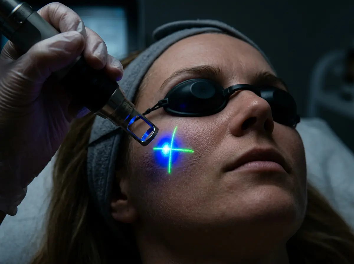 woman getting a laser facial in Vancouver