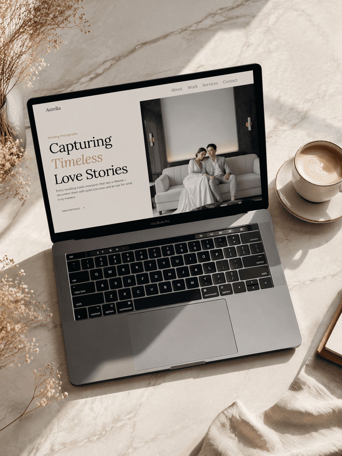 mockup website design