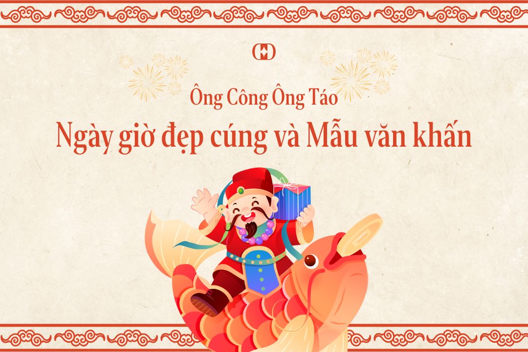 Ngày giờ đẹp cúng và Mẫu văn khấn Ông Công Ông Táo 2026