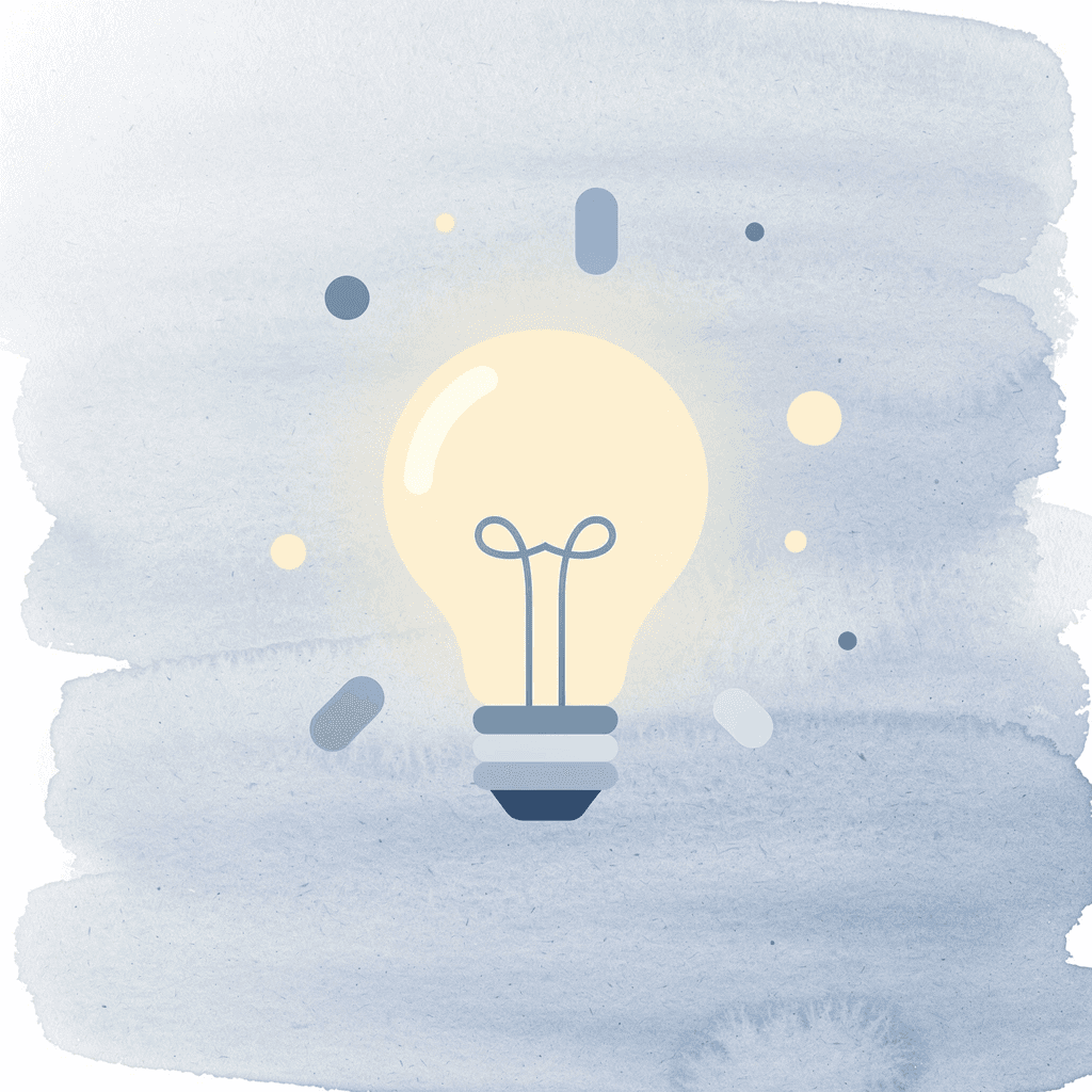Lightbulb icon representing clear design ideas