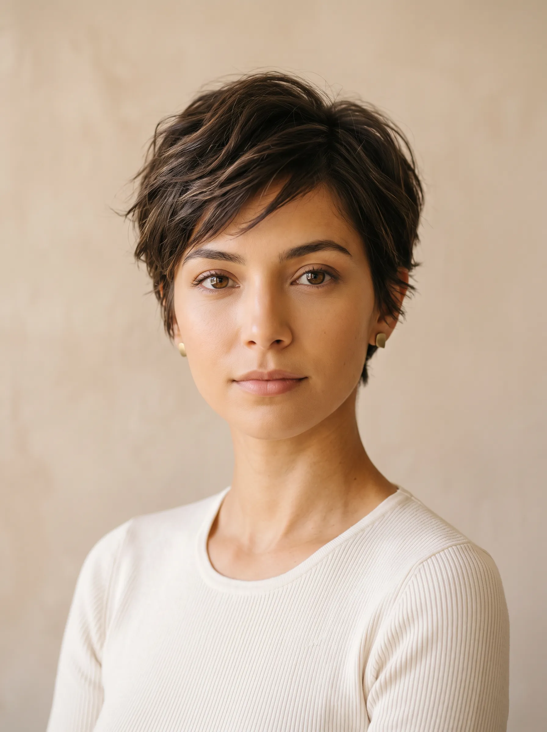 Short textured pixie cut