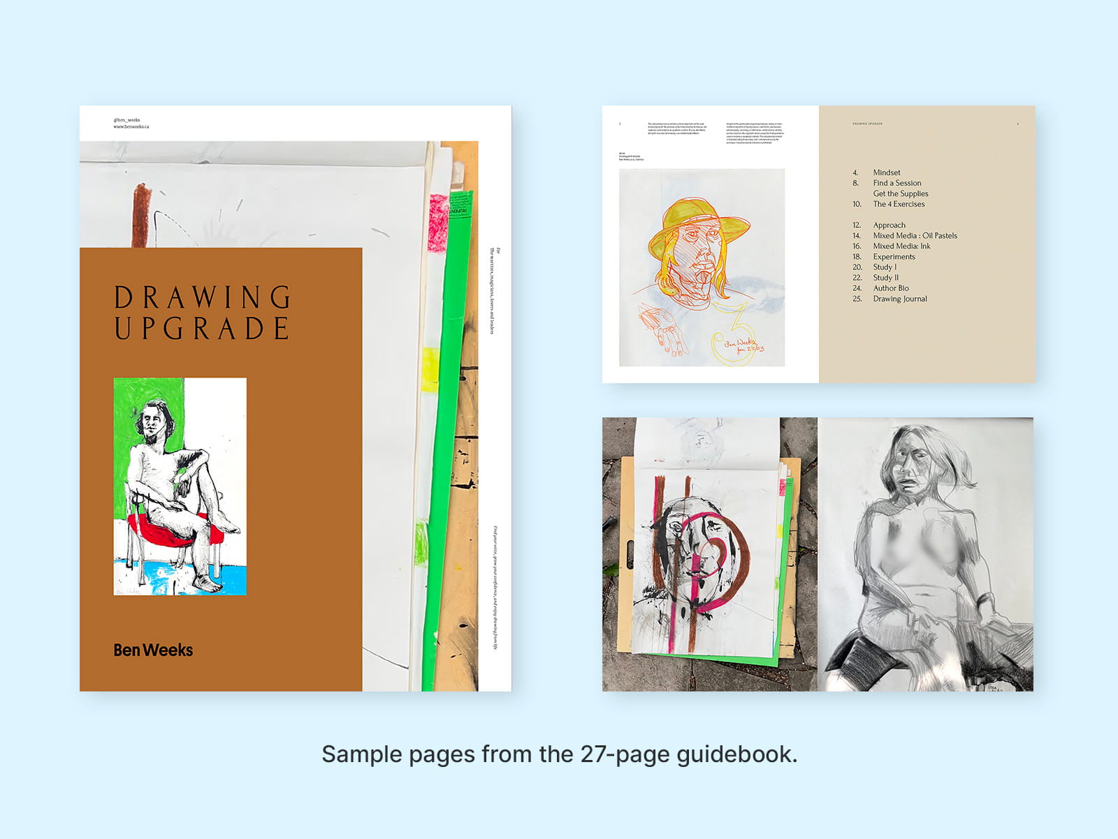 Sample Spreads from Drawing Upgrade