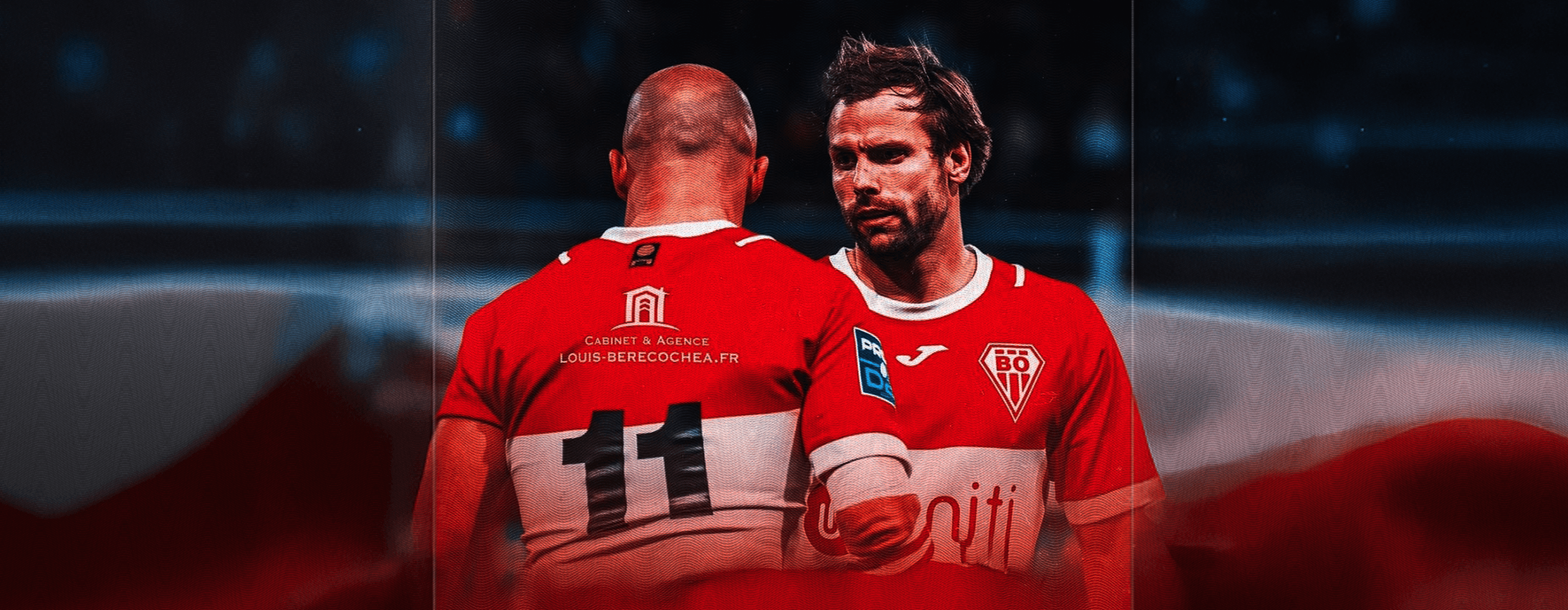 Joueurs de l’équipe pro sur le terrain