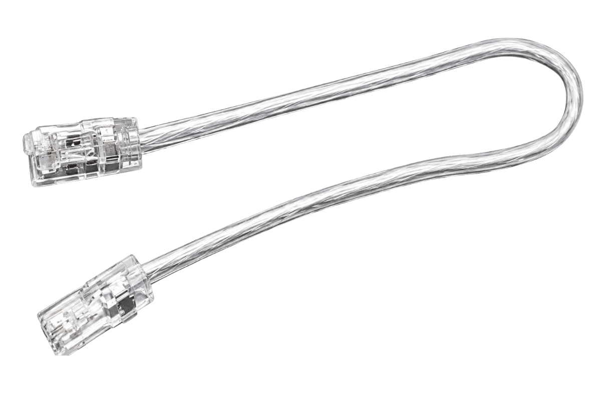 Dwustronna szybkozłączka z przewodem do łączenia odcinków taśmy LED COB 8 mm