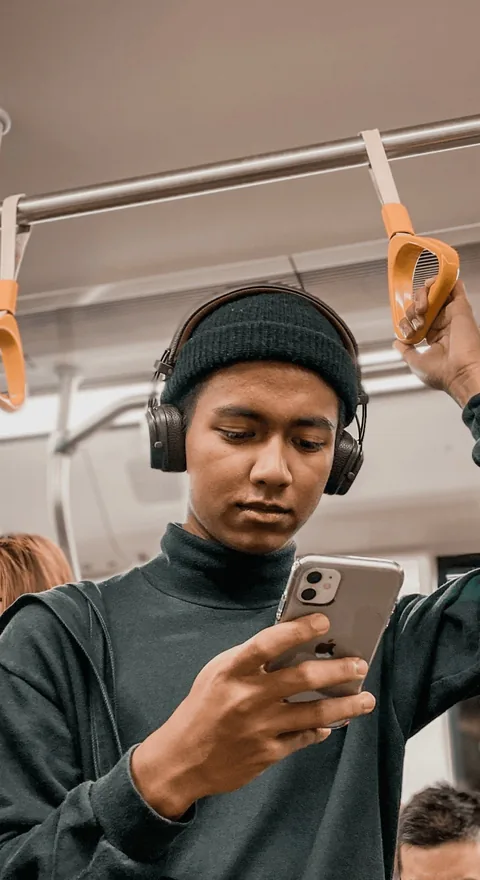 Photo of an employee using the Clair app