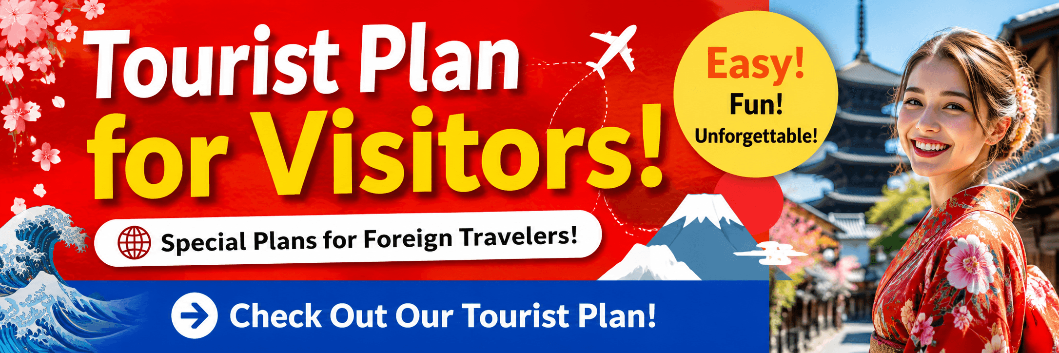 tourist plan banner