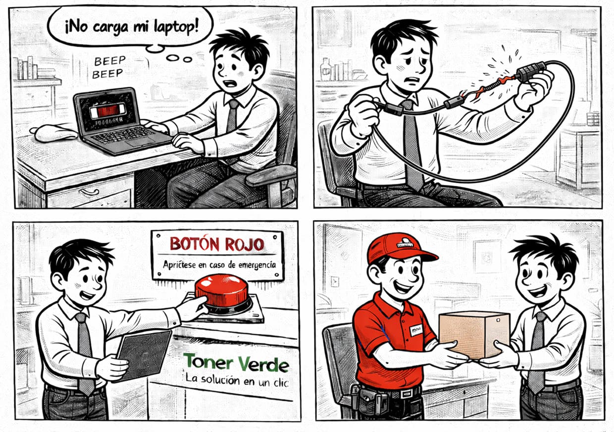 Toner verde - Comic soporte