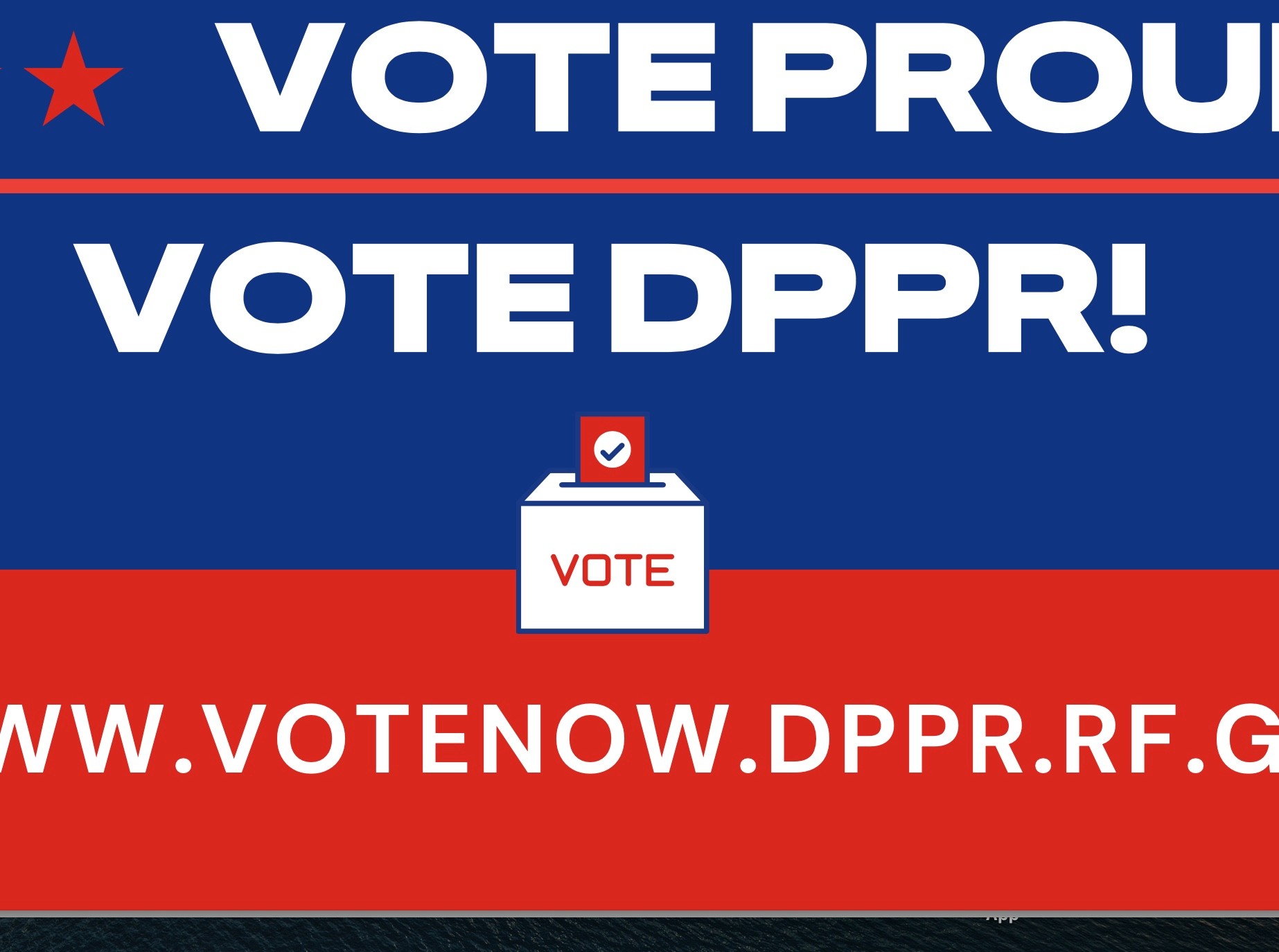 Vote now, vote DPPR