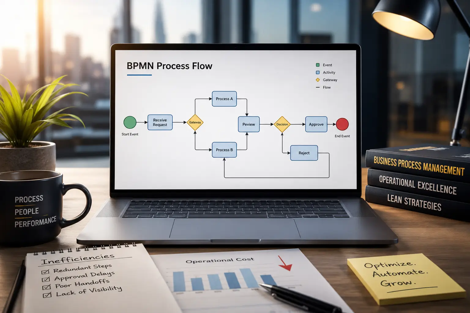 Contoh diagram BPMN pengadaan barang untuk mencegah miskomunikasi internal