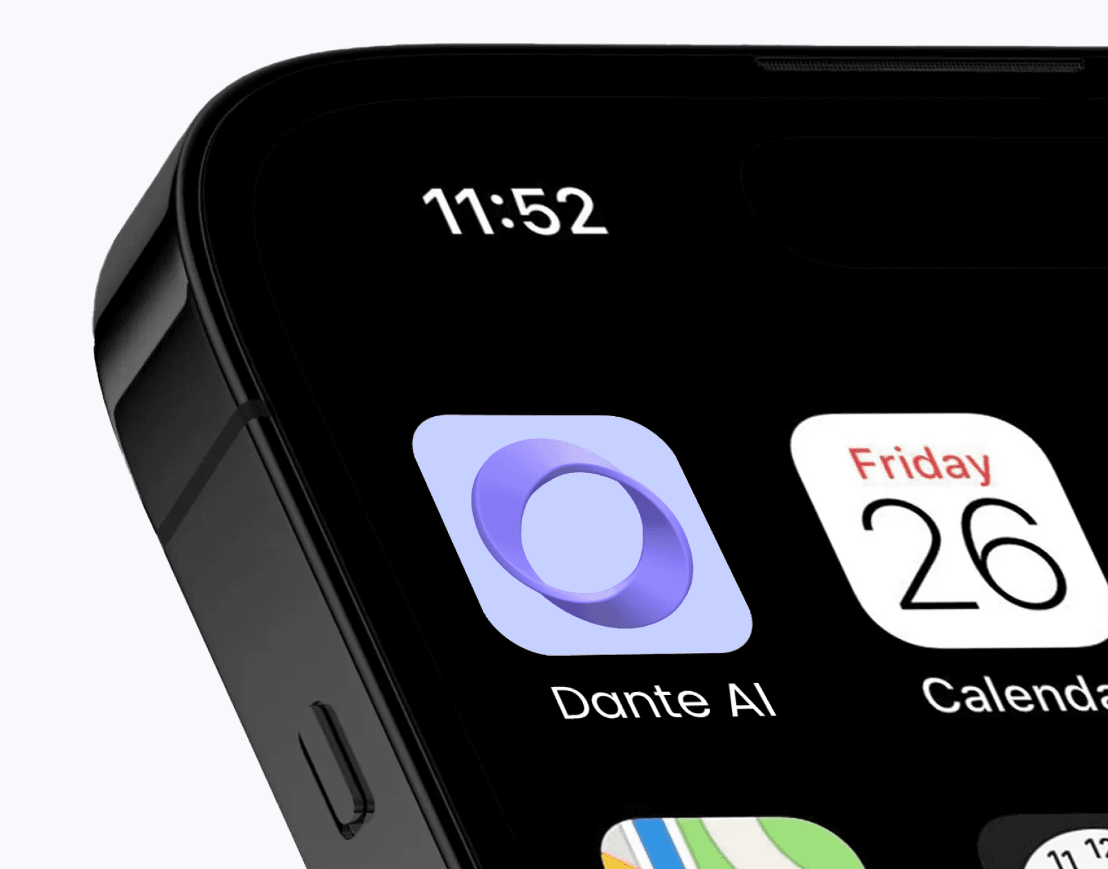 Phone mockup showing the app icon