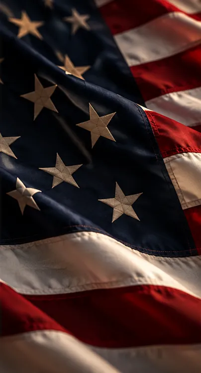 American flag representing immigration law services