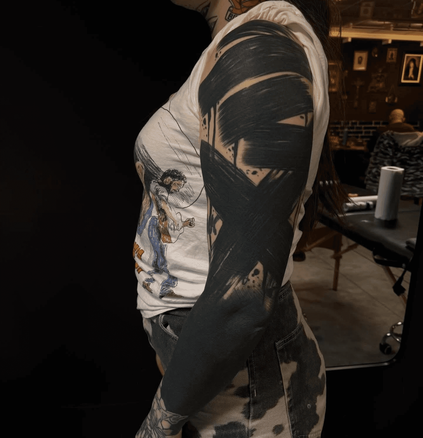 Tattoo studio portrait study