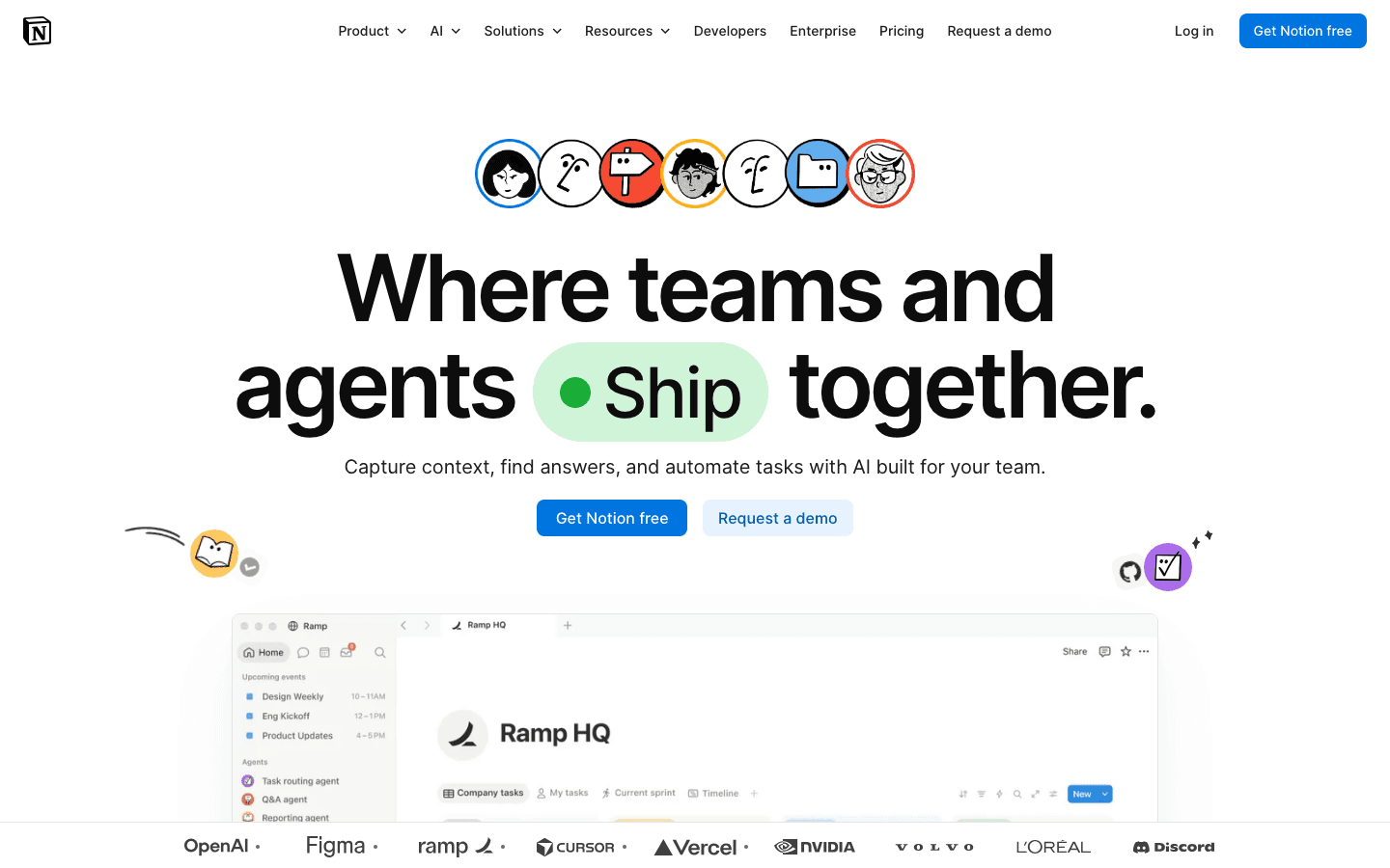 Notion app screenshot
