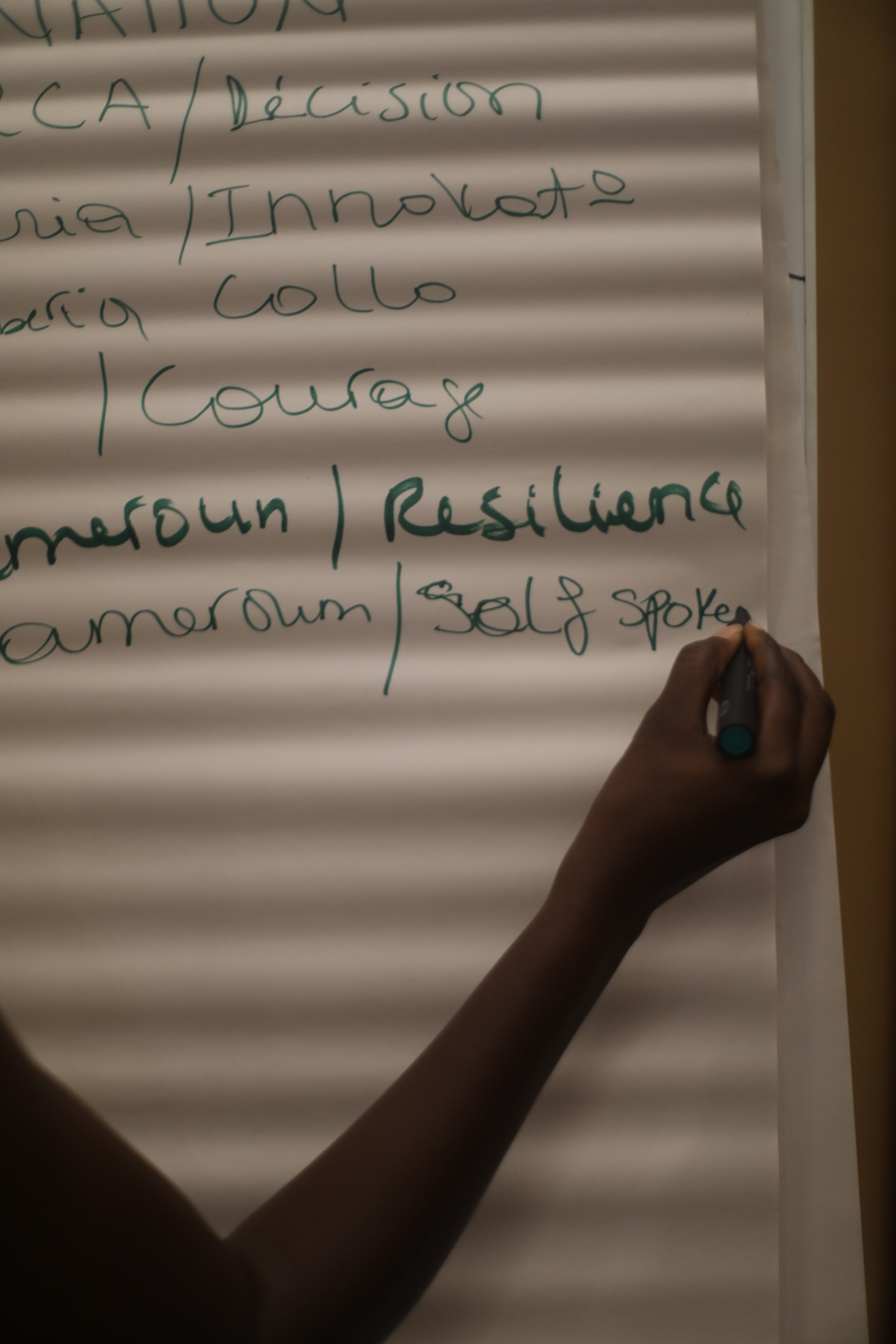 a black and white living room with a large tv