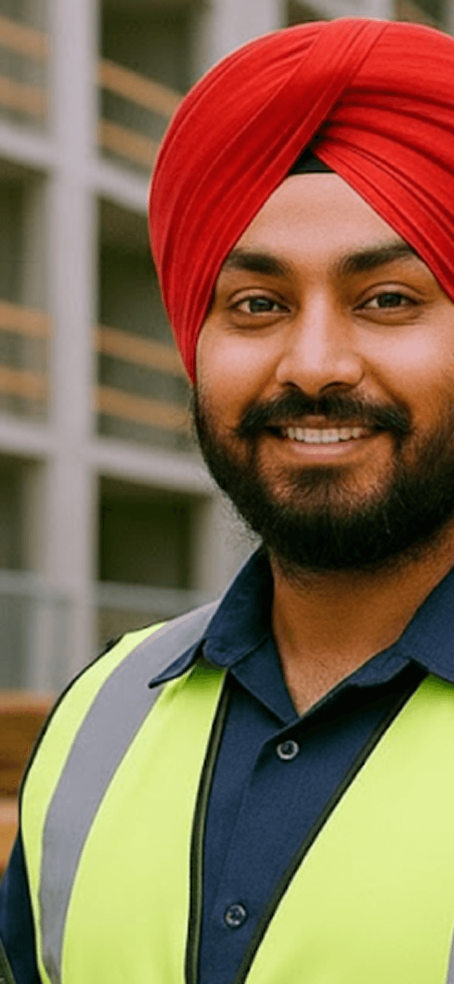 Dynamic picture of a cyclist riding downhill