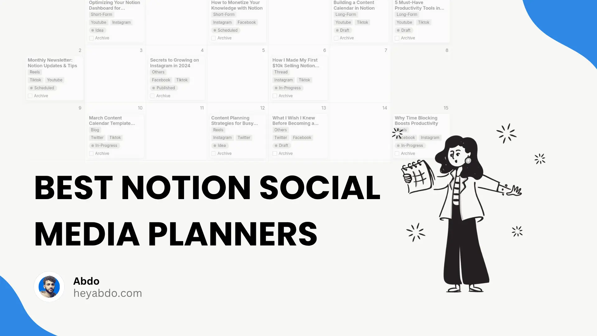 Notion Weekly Planner Templates