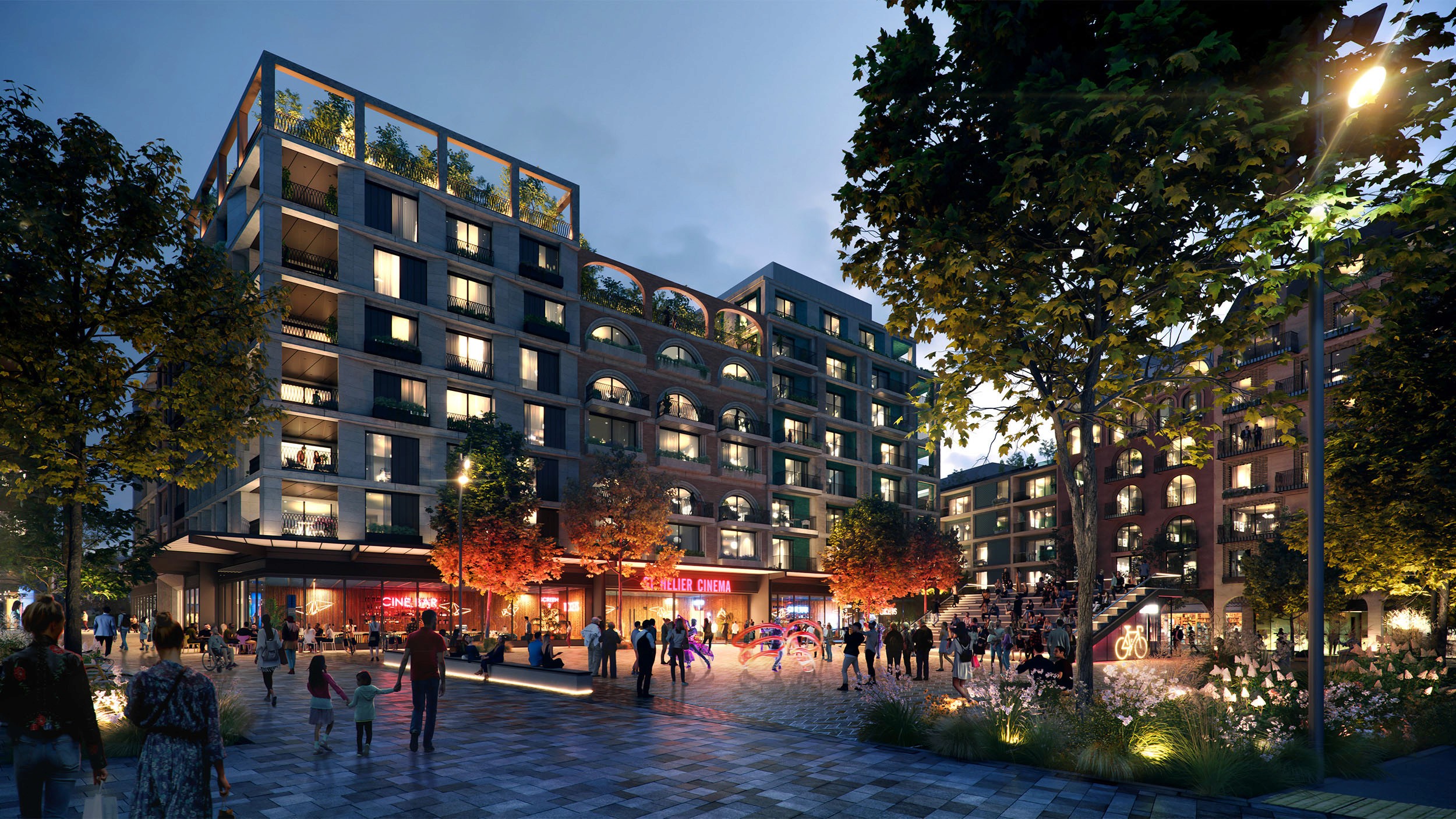 Photorealistic render of a property CGI project.