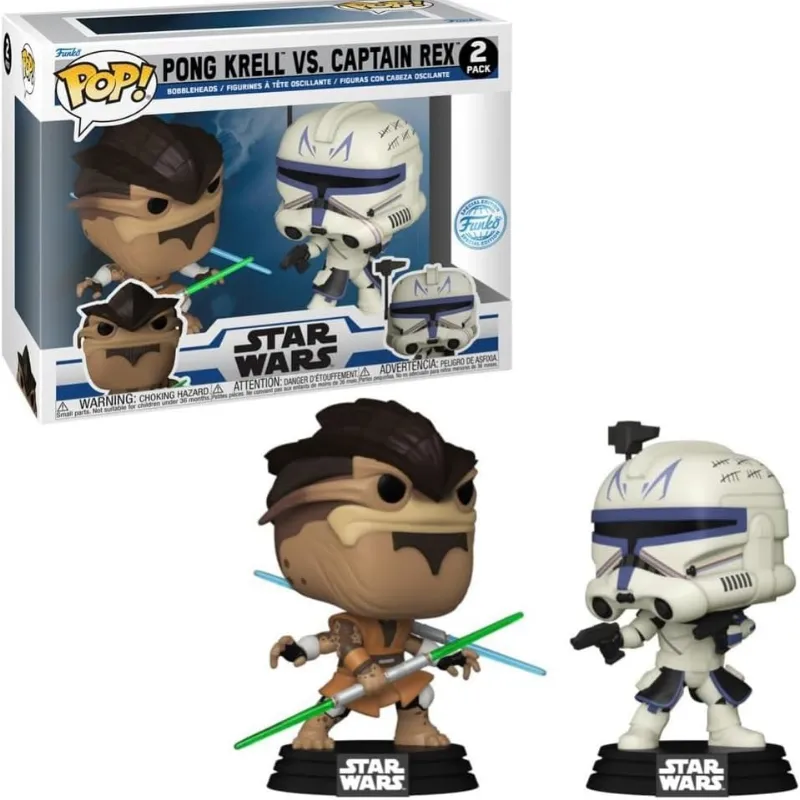 Pong Krell and Captain Rex Funko Pop! 2-pack