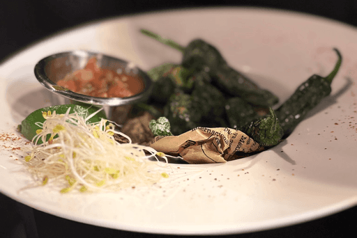 Pimientos de padrón de la Casa Del'Ou