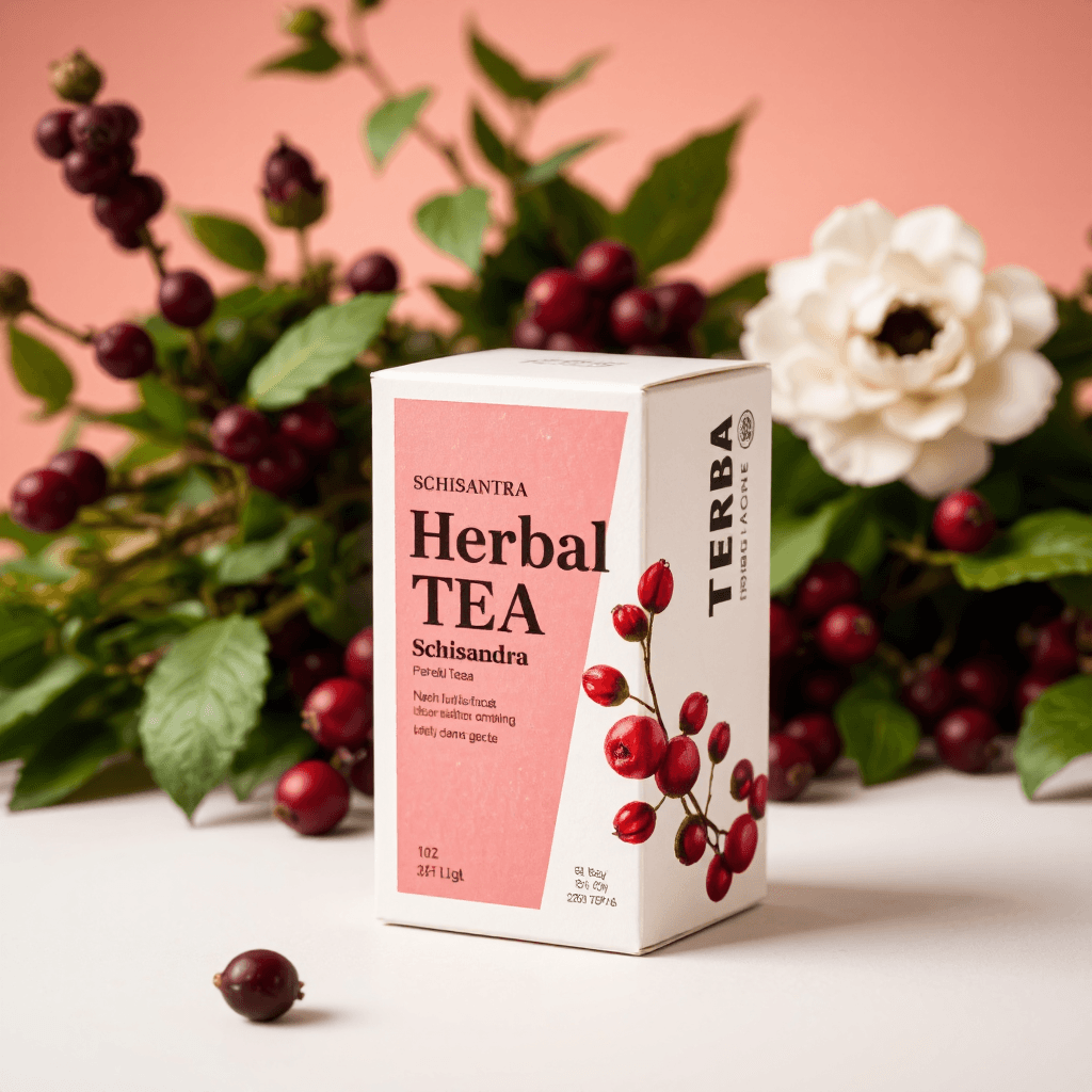 product photography of box of herbal tea