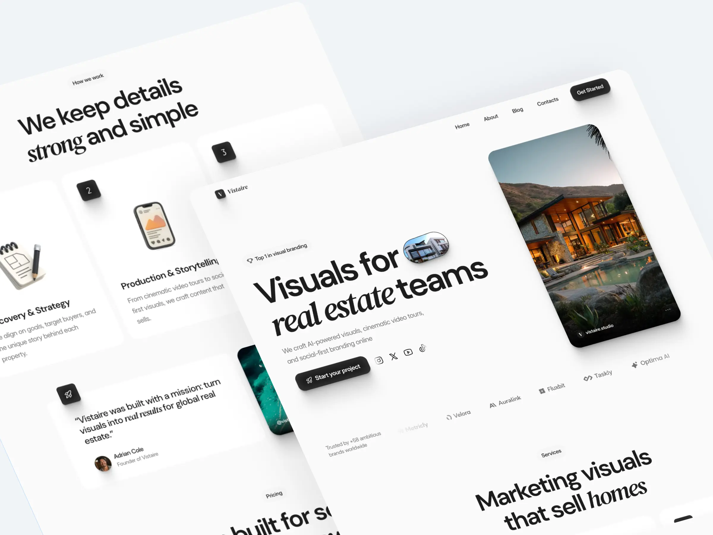Framer real estate and investment template — PropTech landing page for property platforms and tokenized real estate projects