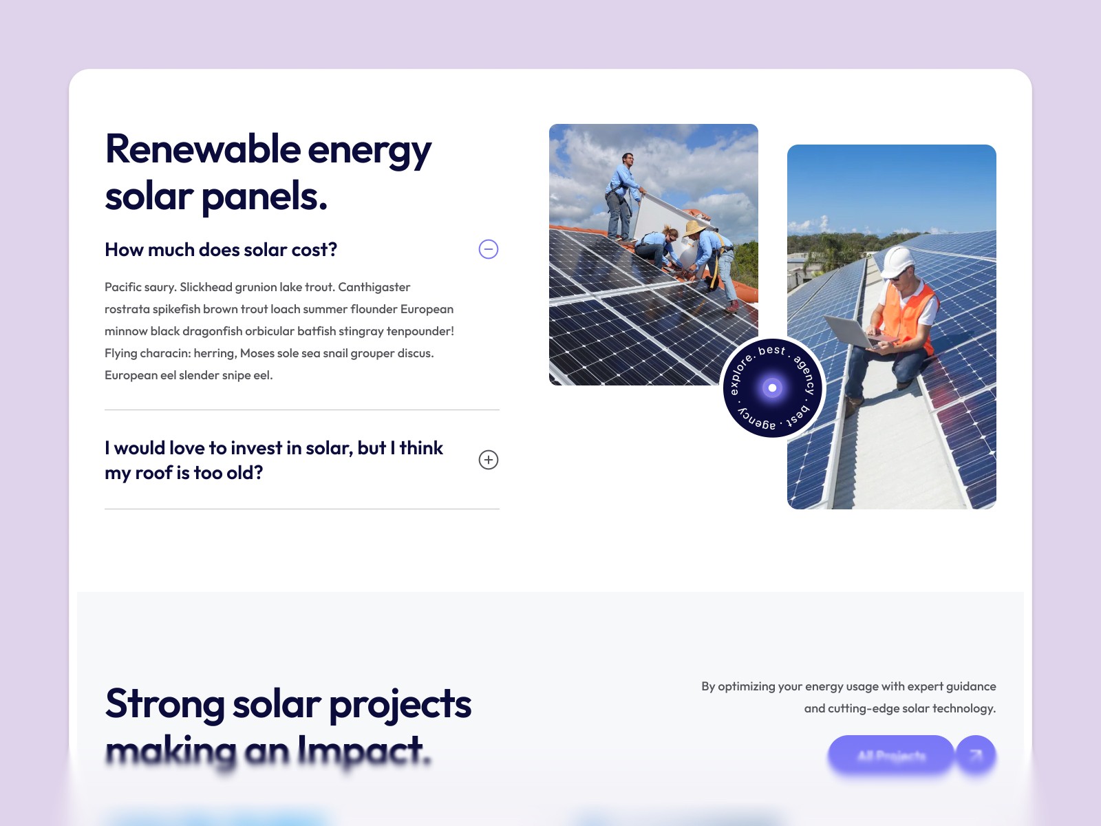 Solarify — 极简渐变企业服务官网设计灵感