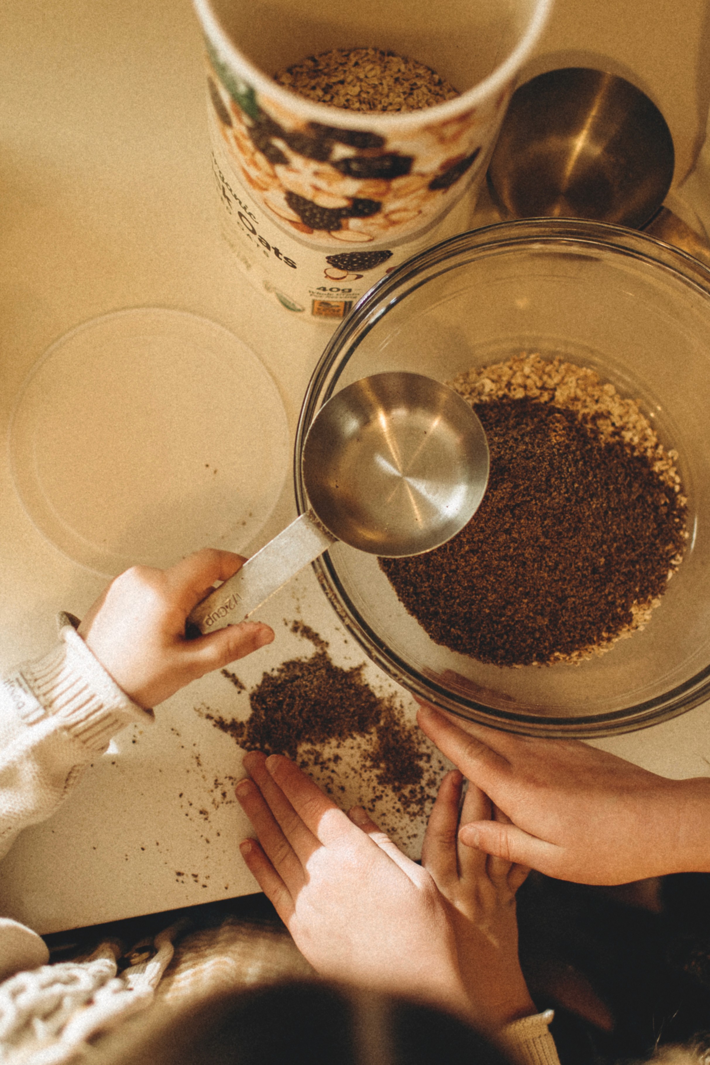 cozy morning routine at home.