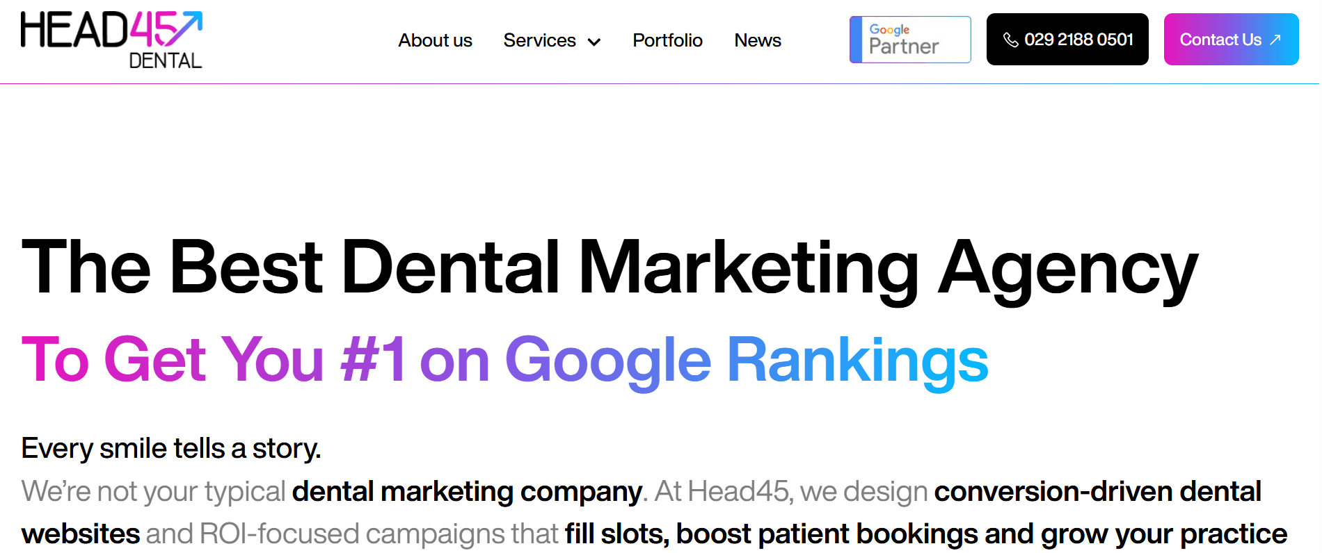 head45 dental - SEO Agency Cardiff