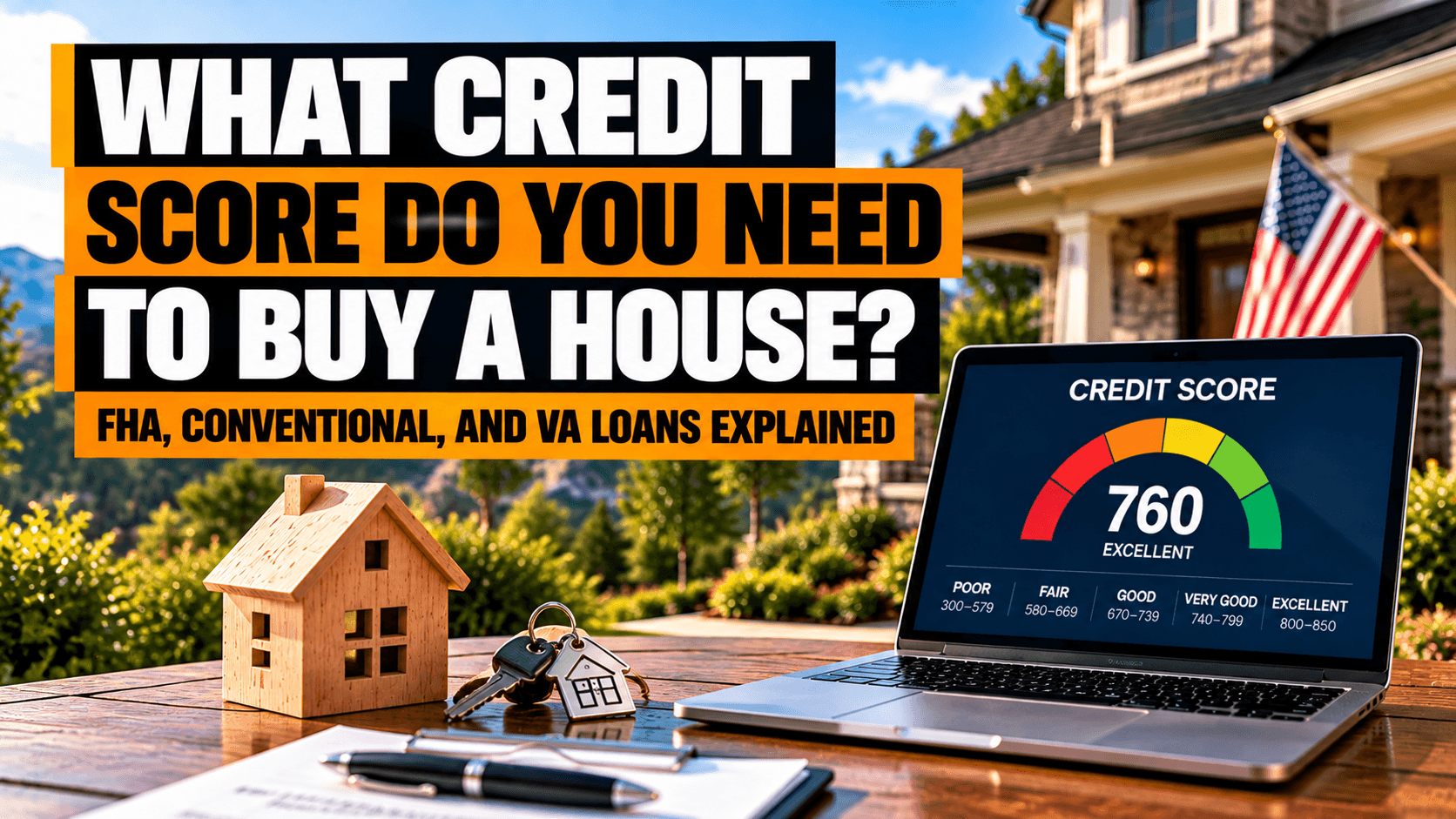 Credit score needed to buy a house FHA conventional and VA loan guide by Jimmy Hobson