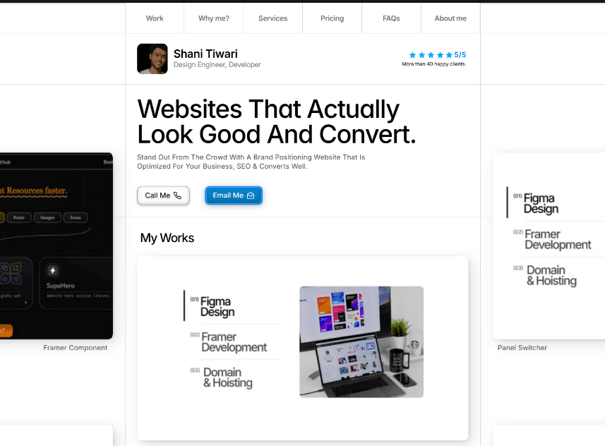 Shani Tiwari - Framer Expert