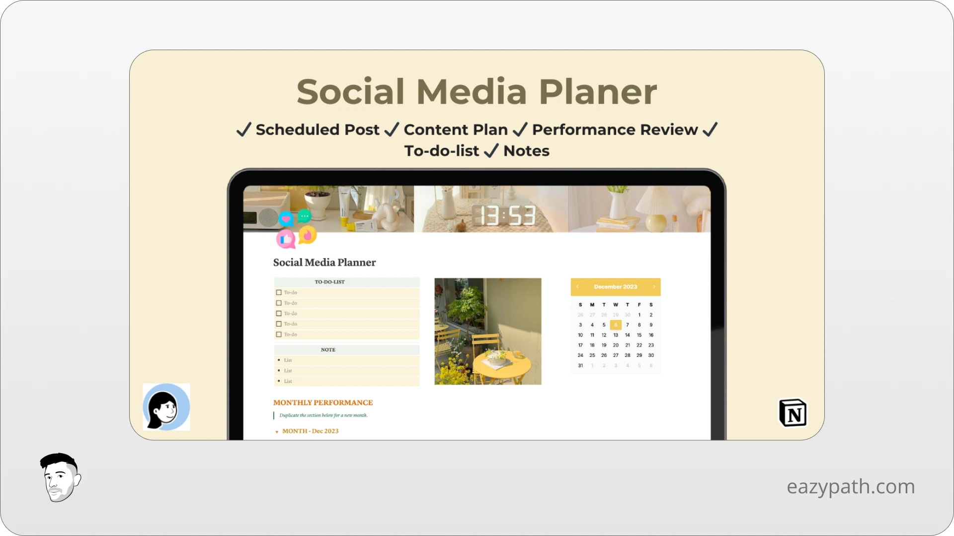 Social Media Notion Templates - Lamina