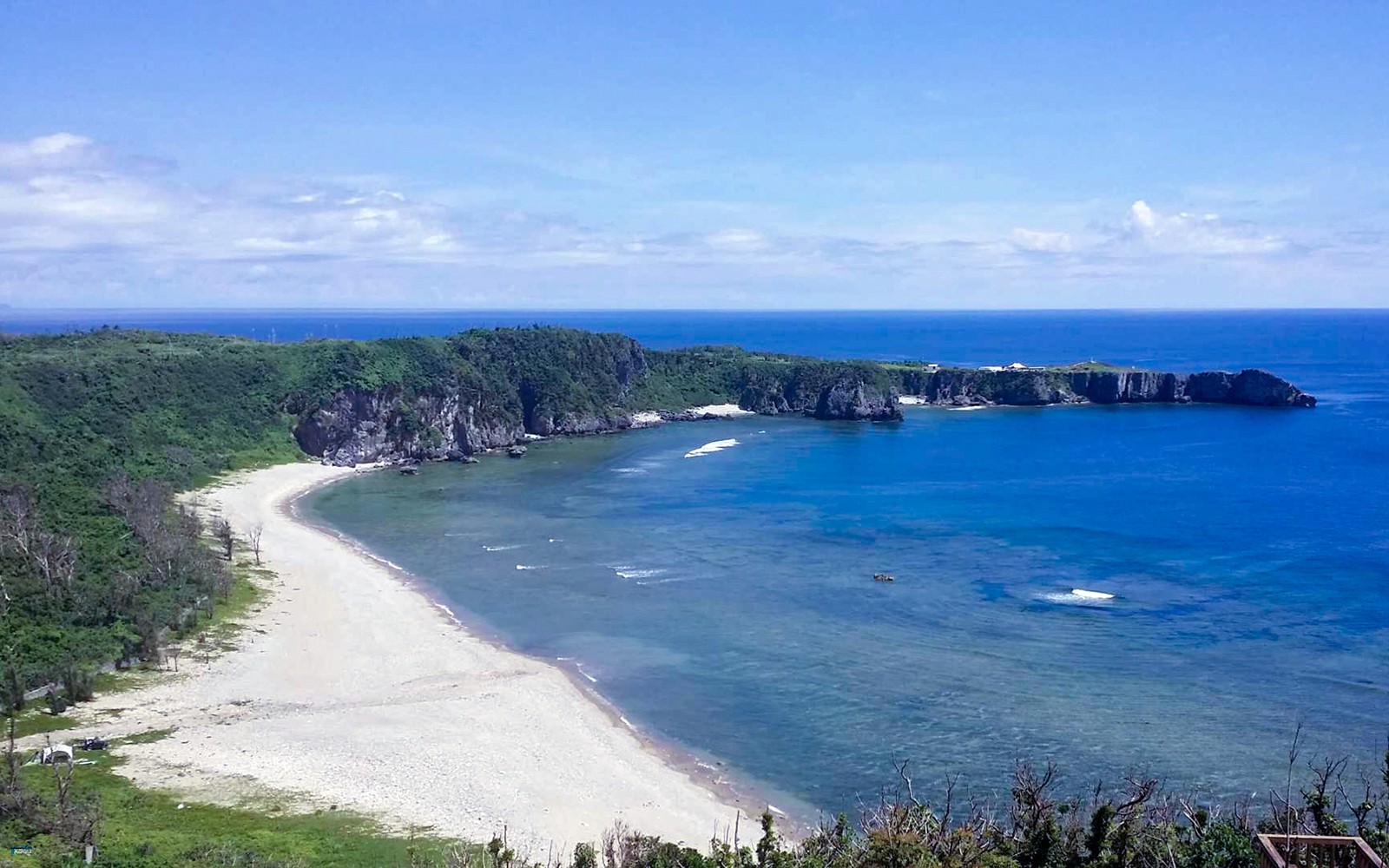 Okinawa coastline view from Hip Hop Bus Tour C Course.