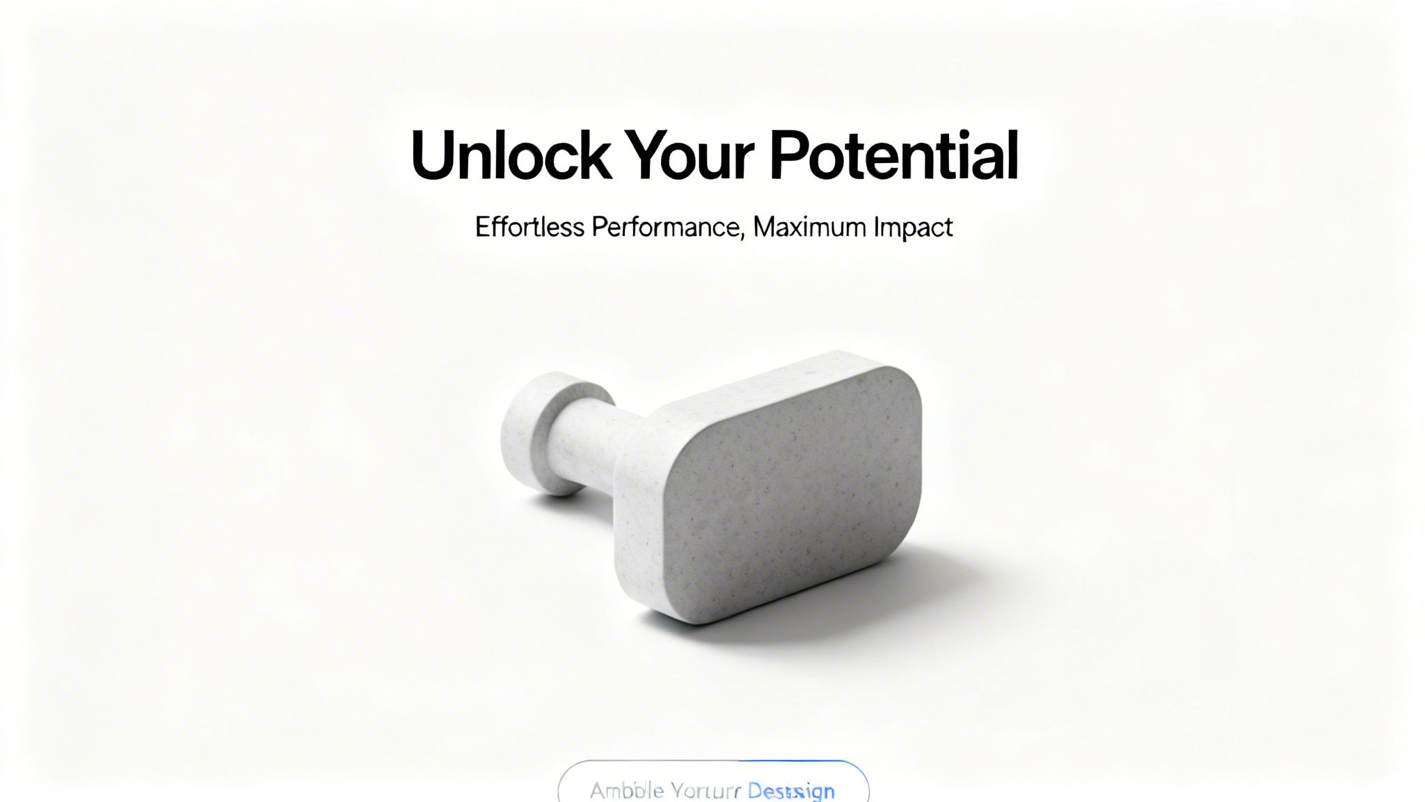Abstract key graphic with motivational text 'Unlock Your Potential' for business success.
