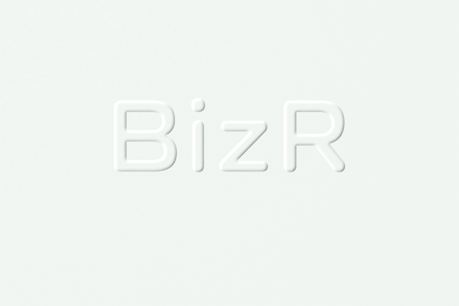 embossed wordmark