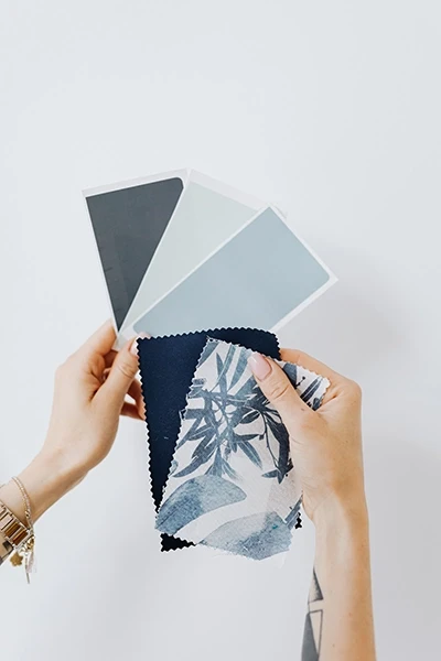 A selection of fabric options