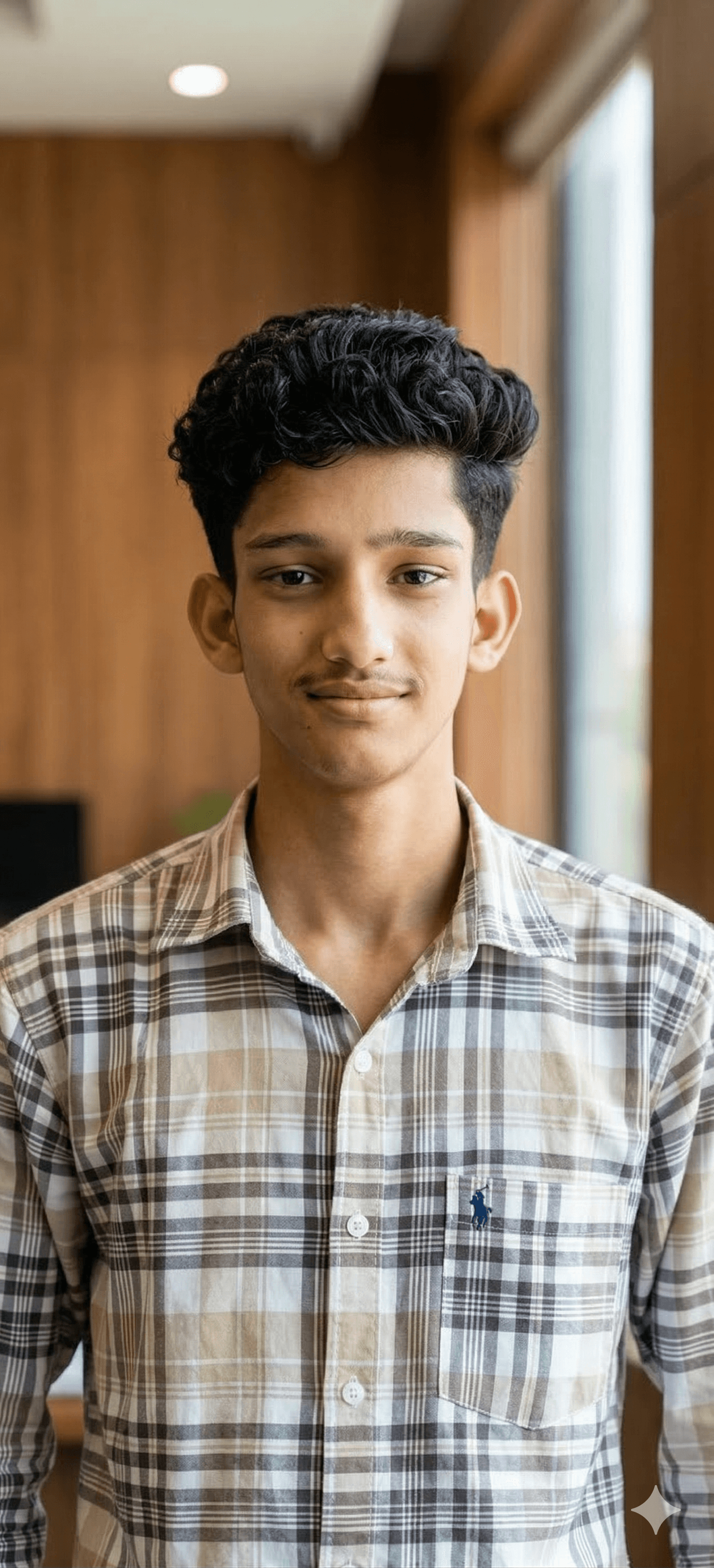 Portrait of portfolio creator – front view